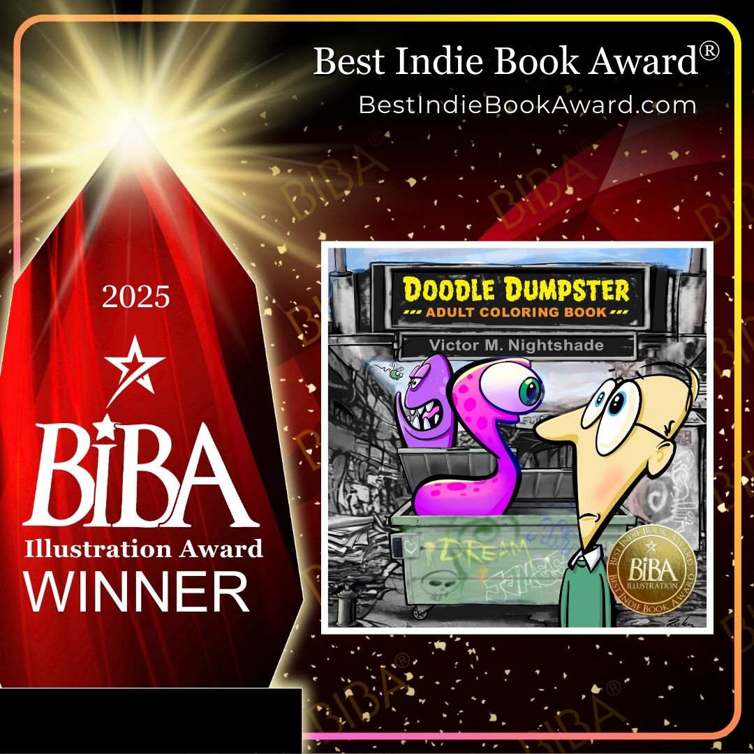 2025 BIBA Illustration - Doodle Dumpster - Victor M. Nightshade Doodle Dumpster 9